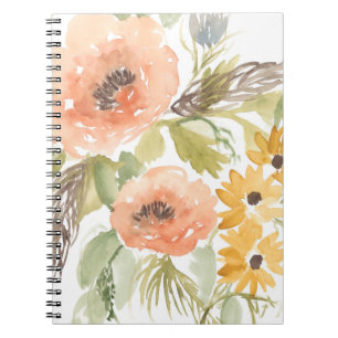 Caderno Espiral Flores de Verão Atrasadas I