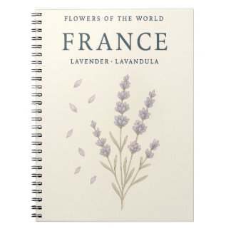 Caderno Espiral Flores do Mundo — Lavanda da França