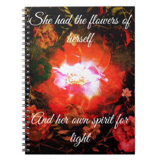 Caderno Espiral Flores dsi mesma
