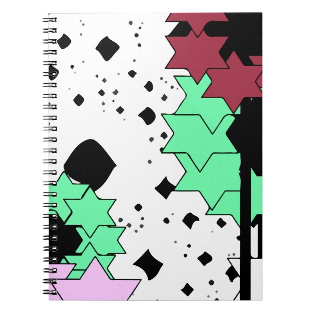 Caderno Espiral Flores estelares (Frente)