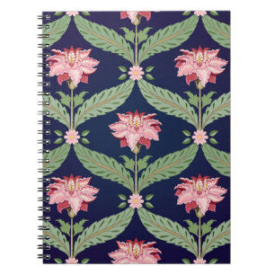 Caderno Espiral Flores Fantásticas: Motifs Indianos Escuros