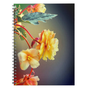 Caderno Espiral Flores, Flores amarelas, Petais-63158