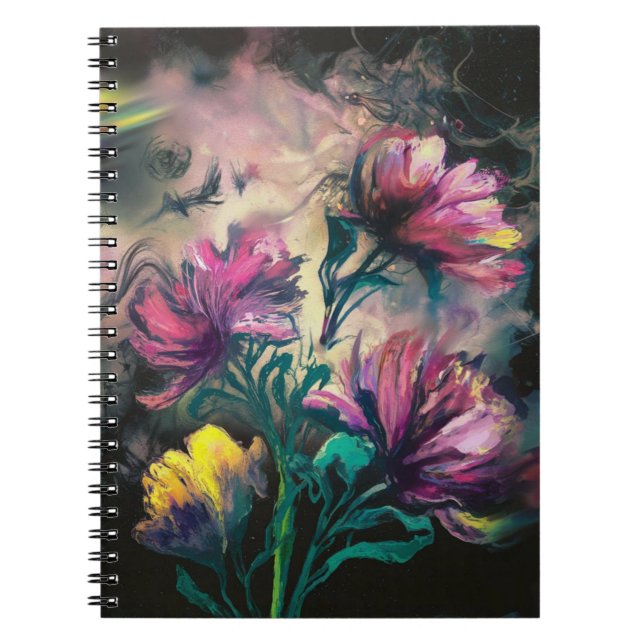 Caderno Espiral Flores floridas (Frente)