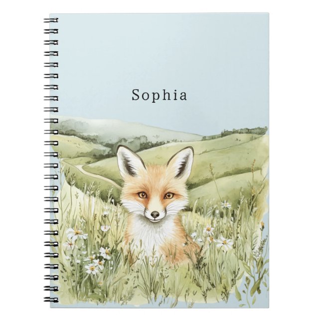 Caderno Espiral Flores Fox Daisy (Frente)