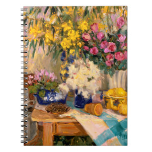 Caderno Espiral Flores frescas II