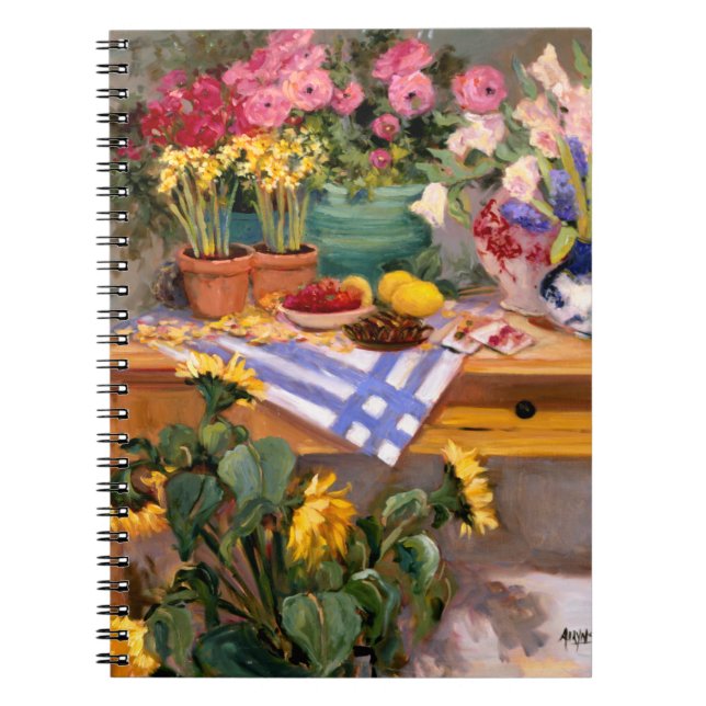 Caderno Espiral Flores frescas mim (Frente)