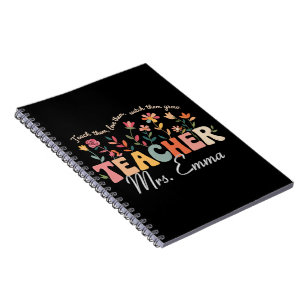 Caderno Espiral Flores Groovy Personalizadas Presente Personalizad