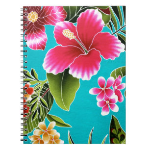 Caderno Espiral Flores Havaianas