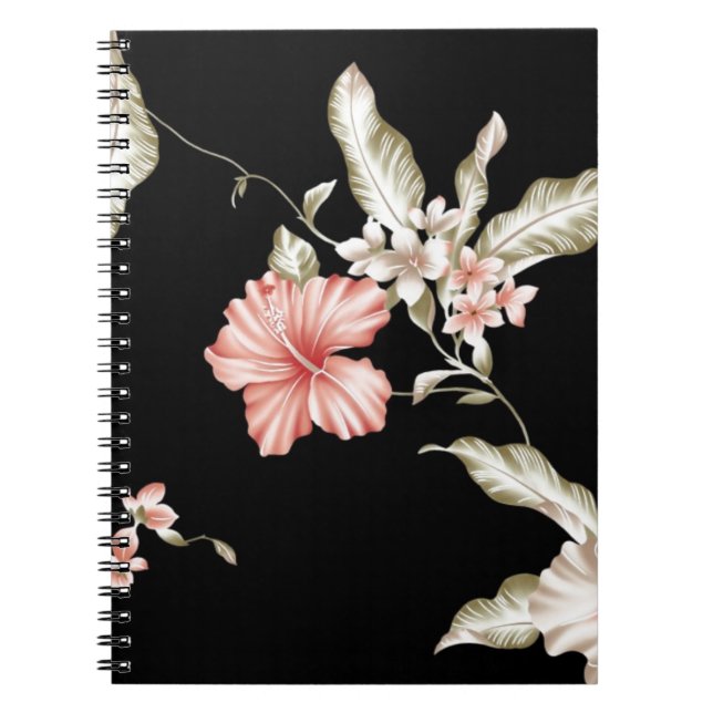 CADERNO ESPIRAL FLORES HAVAIANAS DO HIBISCUS (Frente)