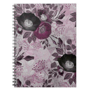 Caderno Espiral Flores impermeáveis.