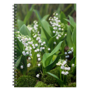Caderno Espiral Flores   Lily da Suecia do Vale