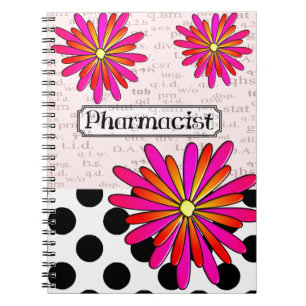 Caderno Espiral Flores lunáticas do farmacêutico