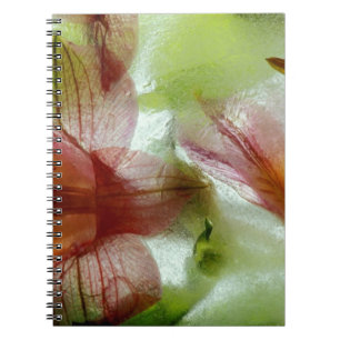 Caderno Espiral Flores no gelo