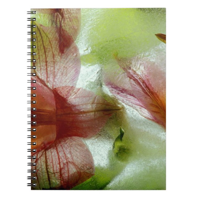 Caderno Espiral Flores no gelo (Frente)