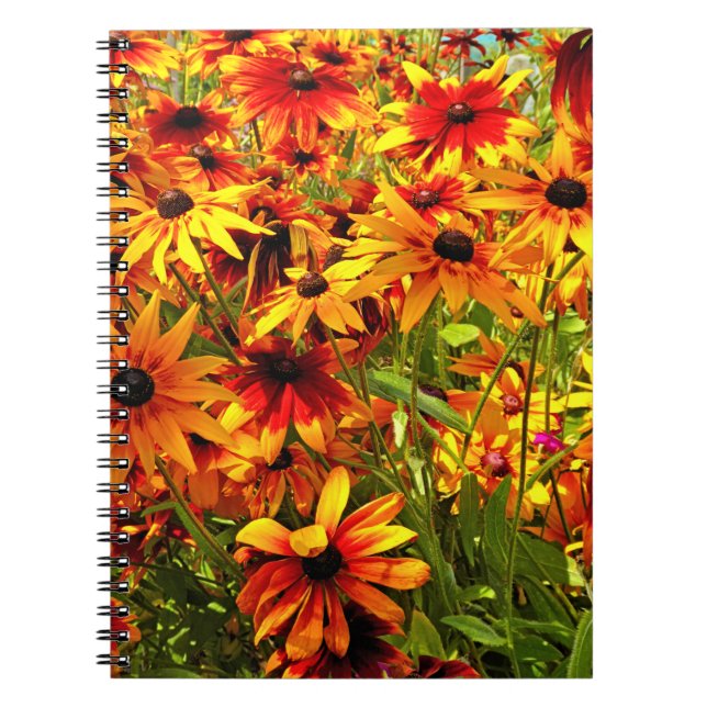 CADERNO ESPIRAL FLORES RUDBECKIA (Frente)