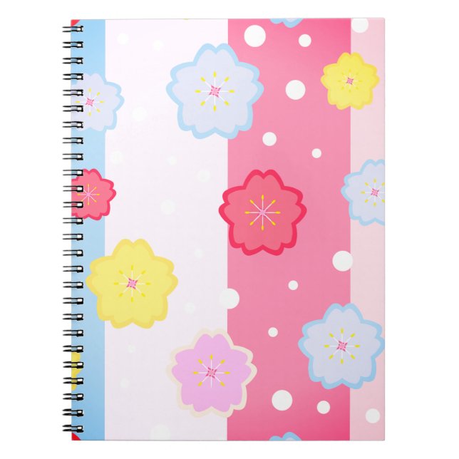 Caderno Espiral Flores Sakura, Flores, Sakura (Frente)