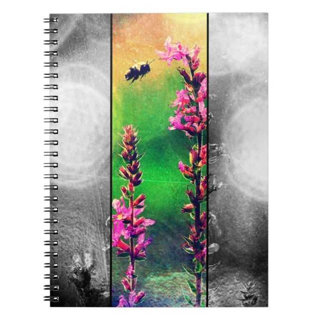 Caderno Espiral Flores Selvagens N Greve de Abelhas (Frente)