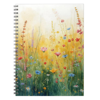 Caderno Espiral Flores Silvestres