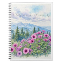 Flores Silvestres de Montanha em Aquarela e Sereni