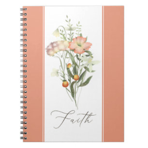 Caderno Espiral Flores Silvestres Fé
