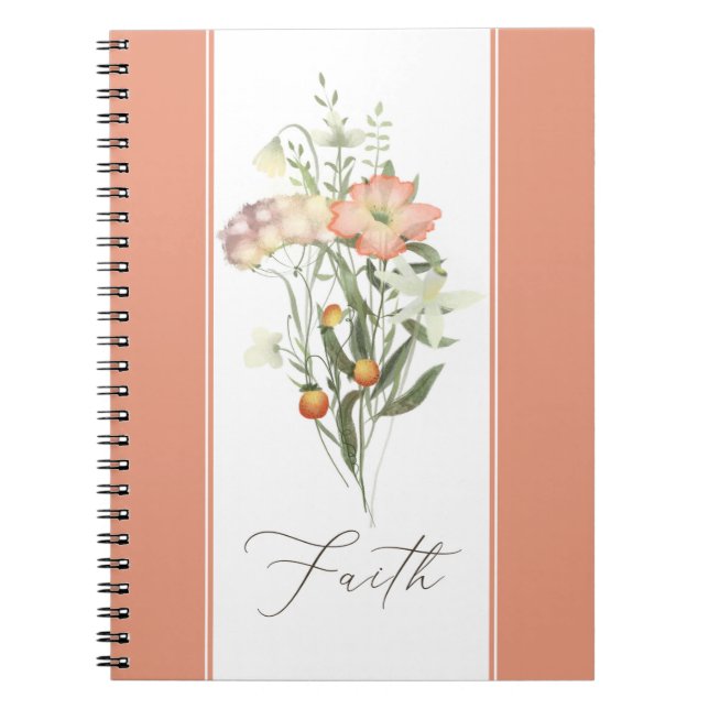 Caderno Espiral Flores Silvestres Fé (Frente)