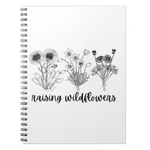 Caderno Espiral flores silvestres / primavera /estação primavera