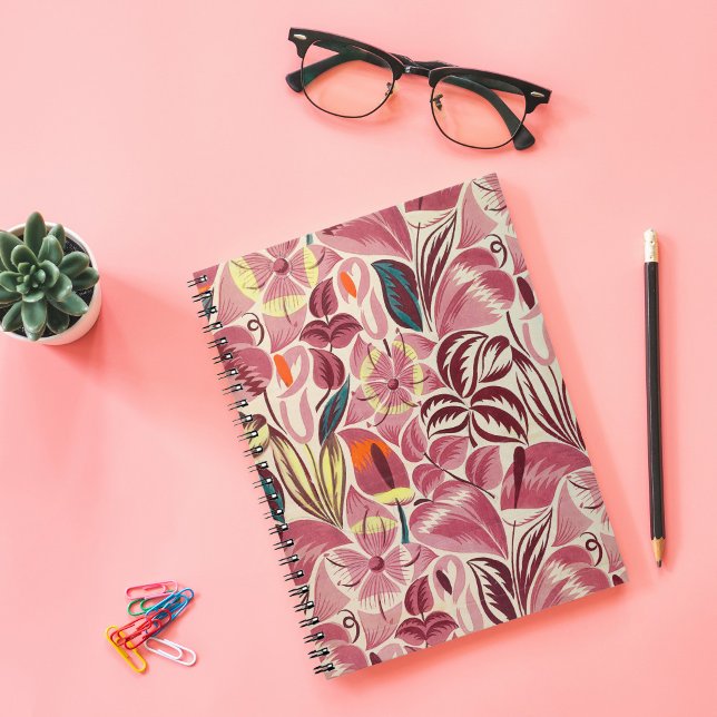 Caderno Espiral Flores Tropicais | (Criador carregado)