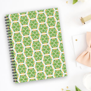 Caderno Espiral Flores Verdes, Padrão De Flores, Padrão Floral