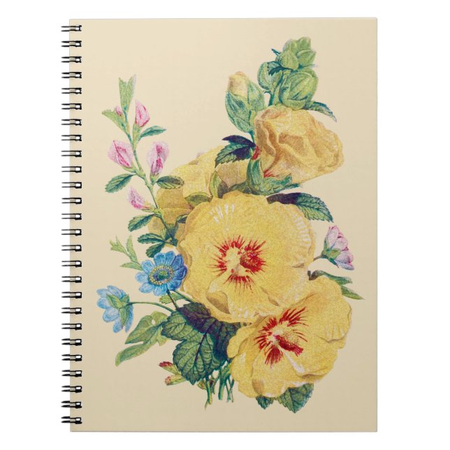Caderno Espiral Flores Vintage II (Frente)