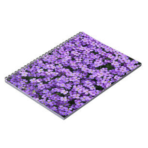 Caderno Espiral Flores Violetas