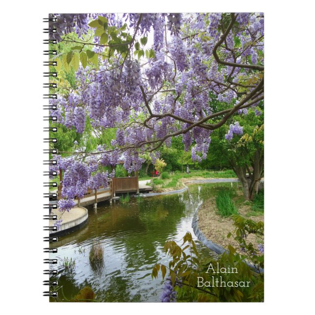 Caderno Espiral Flores Wisteria (Frente)