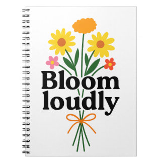 Caderno Espiral Floresça Alto