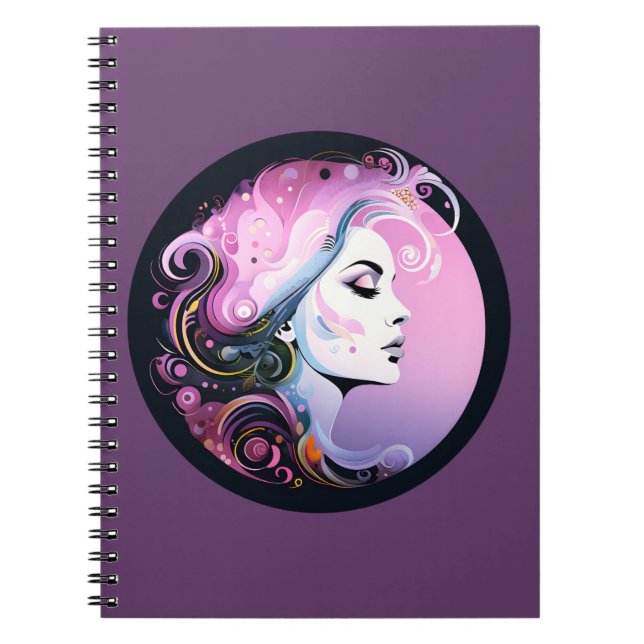 Caderno Espiral "Florescer Feminino" Beleza Feminina      (Frente)