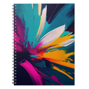 Caderno Espiral Florescimento Vibrante – Energia Explosiva Floral 