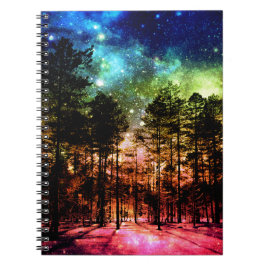 Caderno Espiral Floresta Arco-íris