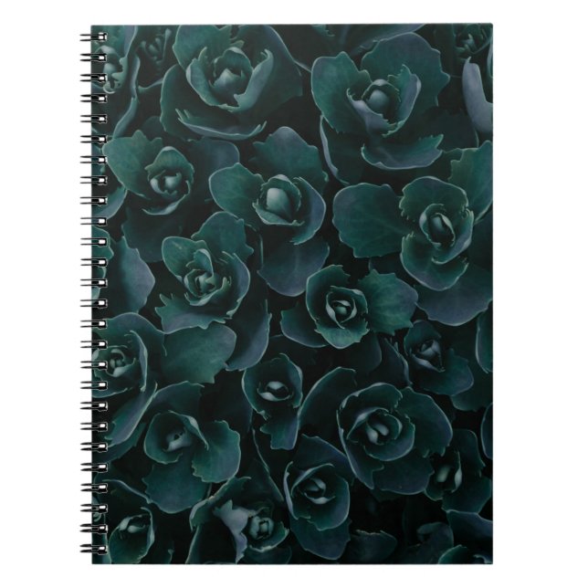 Caderno Espiral FLORESTA DA PETAL DE cinza EM BLOOM (Frente)