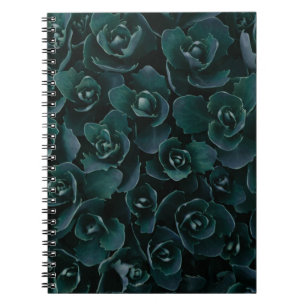 Caderno Espiral FLORESTA DA PETAL DE cinza EM LUXO