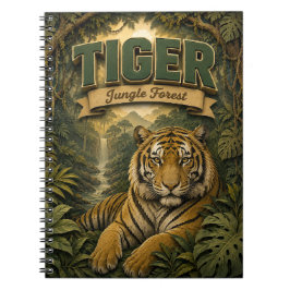 Caderno Espiral Floresta da Selva do Tigre POPCUT