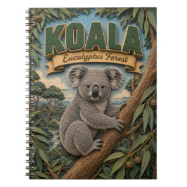 Caderno Espiral Floresta de Eucalipto do Coala POPCUT