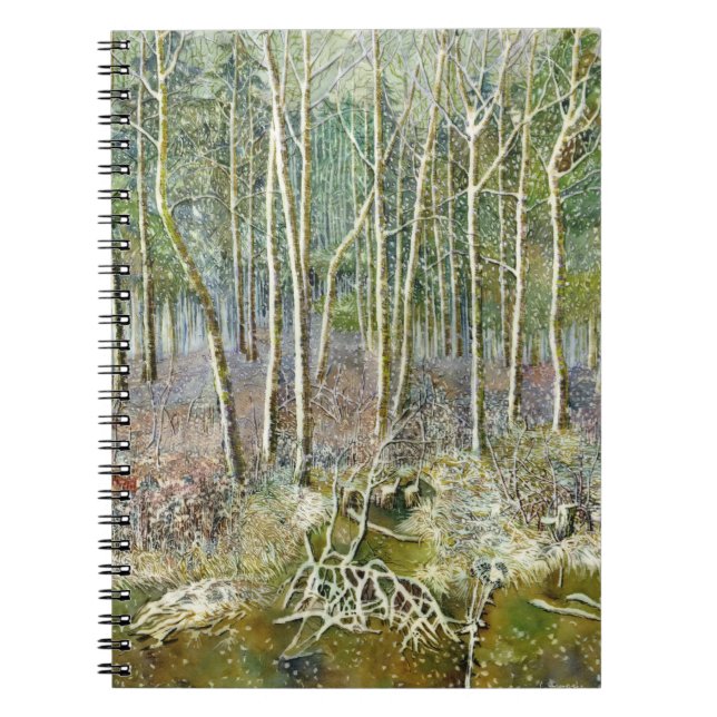 Caderno Espiral floresta de inverno (Frente)