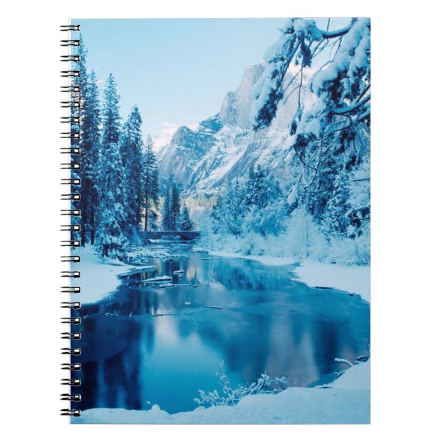 Caderno Espiral Floresta de Neve (Frente)