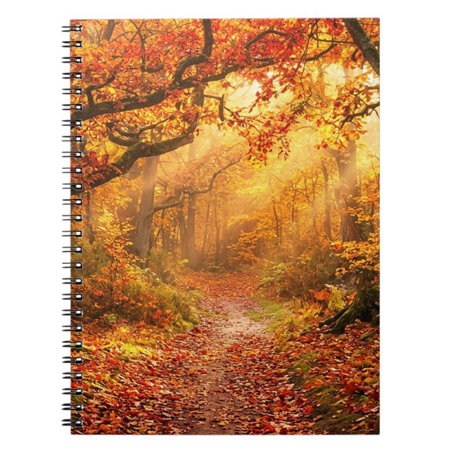 Caderno Espiral Floresta de Outono (Frente)