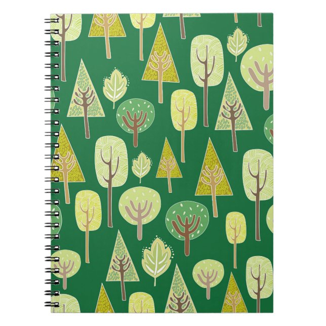 Caderno Espiral Floresta de Verão: Design inspirado na natureza (Frente)