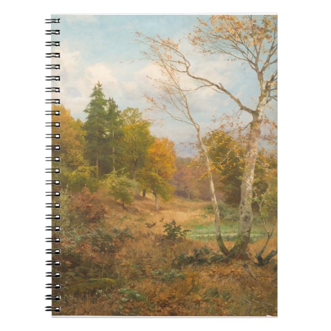 Caderno Espiral Floresta do outono - Heinrich Böhmer (Frente)