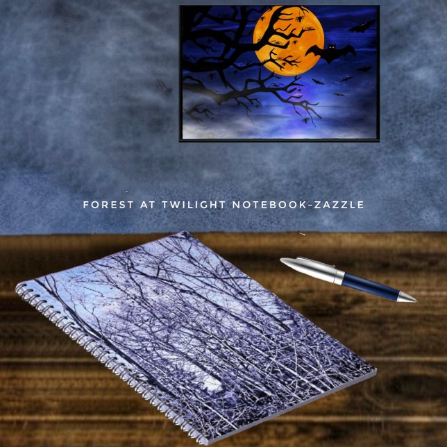 Caderno Espiral Floresta Em Twilight (Criador carregado)