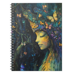Caderno Espiral Floresta Encantada da Deusa Borboleta (6)