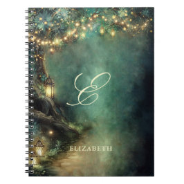 Caderno Espiral Floresta Encantada Lanternas Mágicas Presente de B
