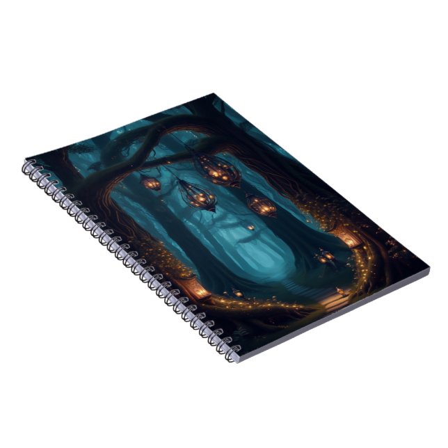 Caderno Espiral Floresta Encantada Mística Natureza Encantadora (Lado Direito)