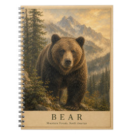 Caderno Espiral Florestas de Bear Mountain VINTAGE