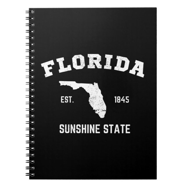Caderno Espiral Florida Est 1845 Sunshine State (Frente)